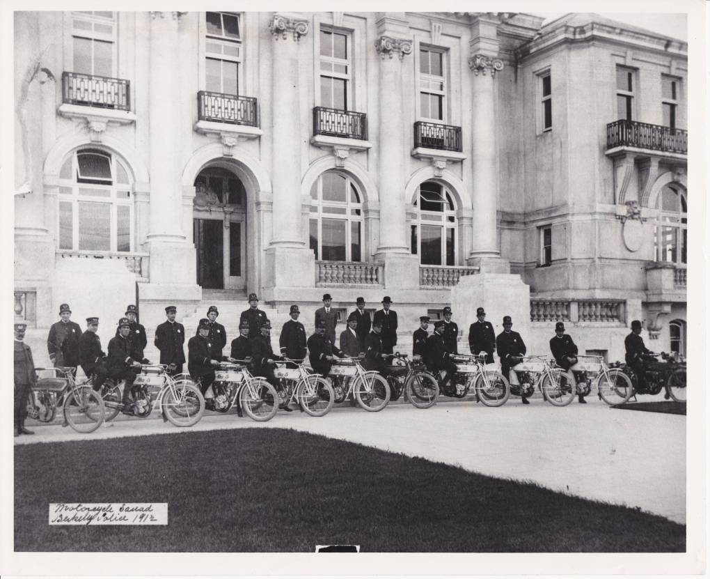 Berkeley Police Department motorcycle squad, 1912