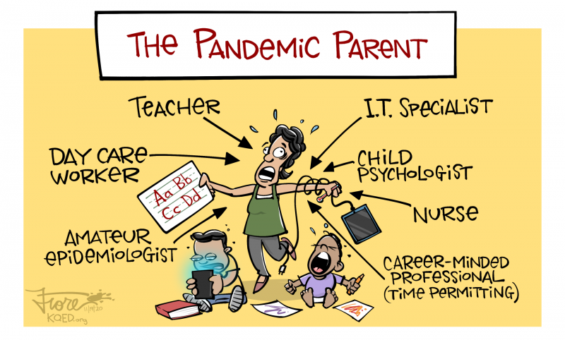 Cartoon: The Pandemic Parent by Mark Fiore