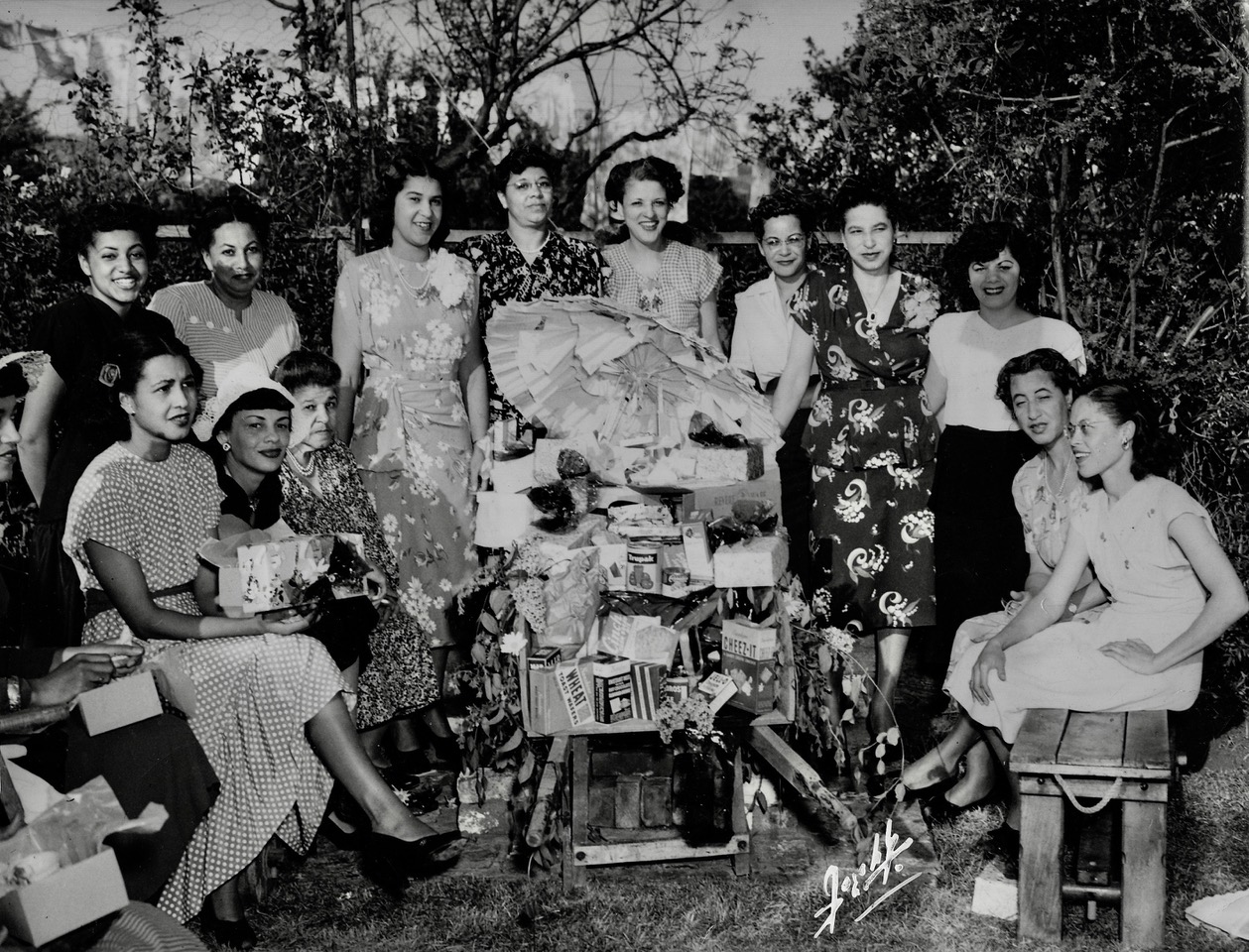 The Jordan family poses for a photo in 1948. John Jordan settled in North San Jose in 1909, and was a leader in of the city's Antioch Baptist Church, itself established in 1893. 