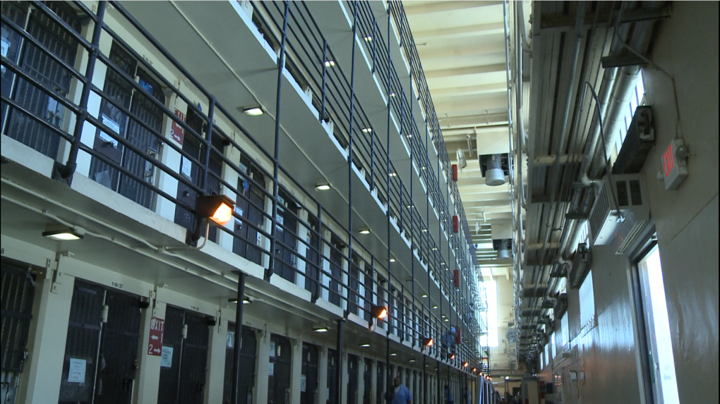 San Quentin tiers with open bars
