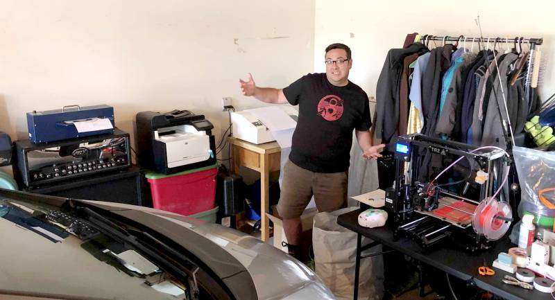With Sonoma County schools closed due to the coronavirus pandemic, Neal Mckenzie set up braille printing machines in his garage to continue providing school materials to visually impaired students.