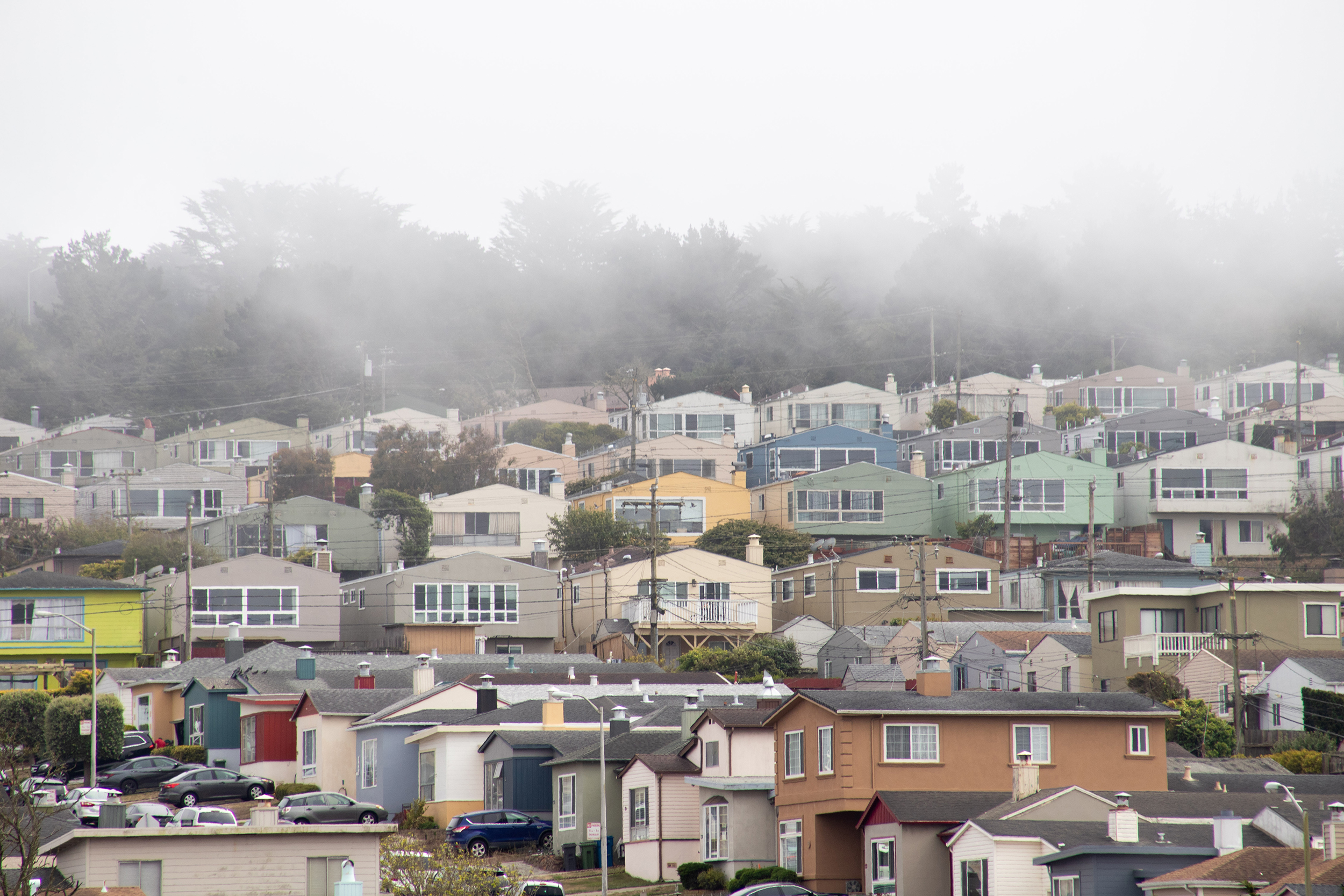 A view from the Saint Francis neighborhood in Daly City. 