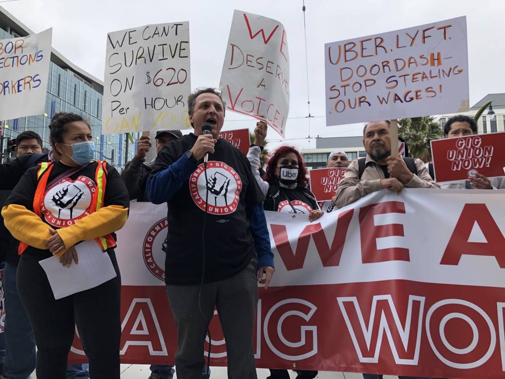 Gig Workers Rally for Rights, Announce New Statewide Union