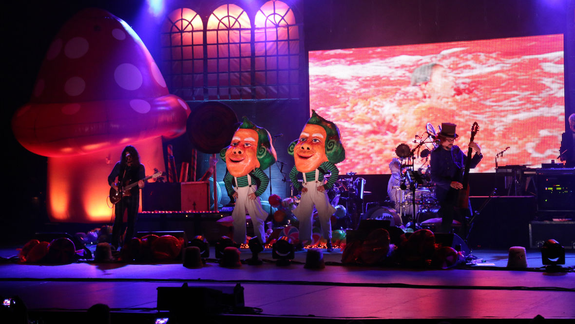 Not a nightmare; just a scene with the Oompa Loompas during the second-to-last Primus &amp; the Chocote Factory at the Palace of Fine Arts. Photo: Kevin L. Jones/KQED