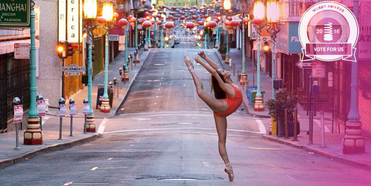 Ballerina Miko Fogarty in San Francisco's Chinatown  Abhi Sing