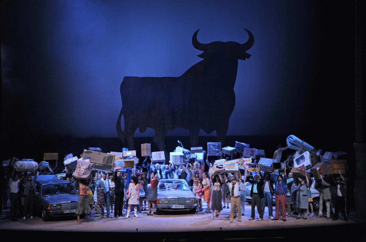 A scene from Calixto Bieito's production of Carmen. Photo: San Francisco Opera/A.Bofill