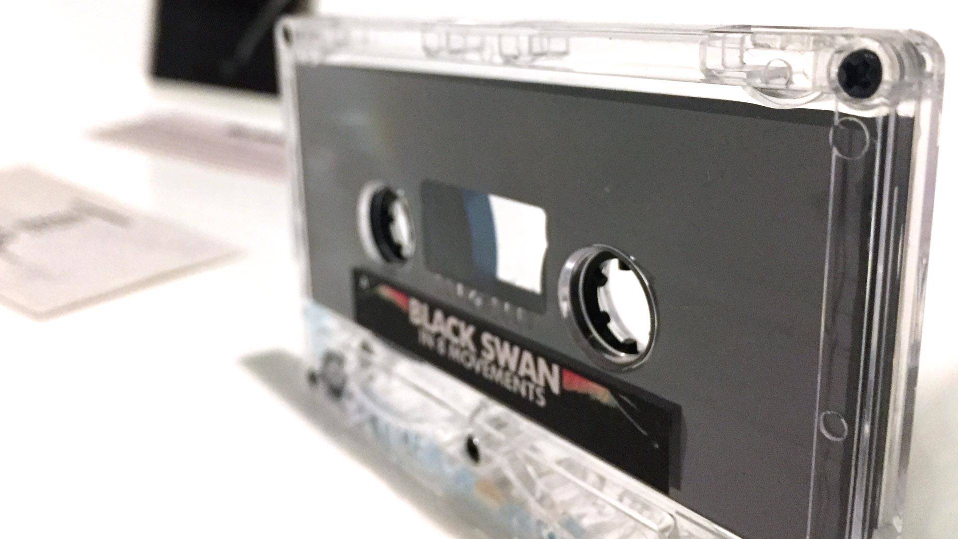 Though cassettes are a natural medium for experimental music, like Black Swan's 'In 8 Movements,' they're also cheap and accessible enough to appeal to all listeners. Gabe Meline/KQED