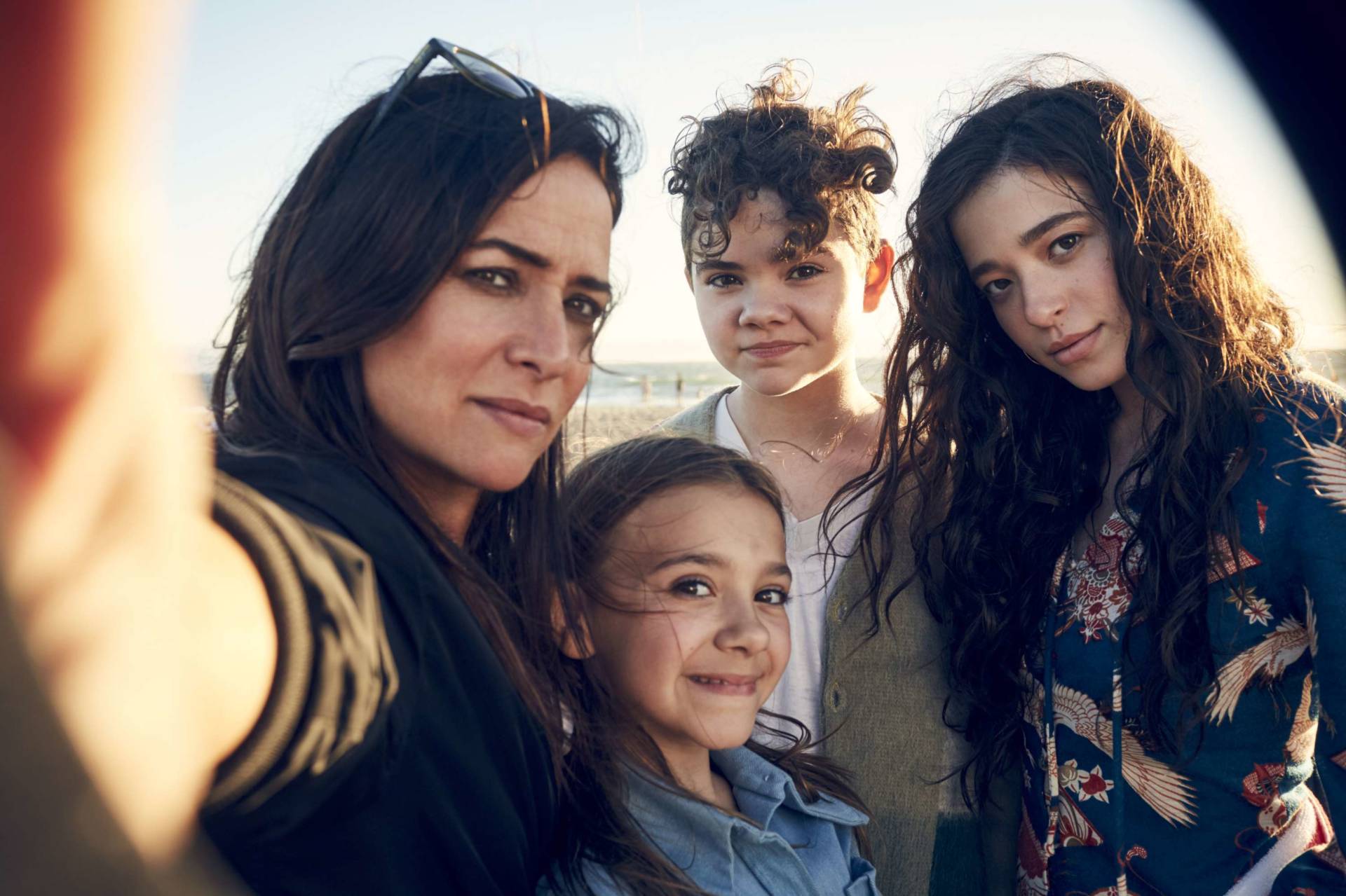 Pamela Adlon plays plays Sam, a single mom raising three daughters (from left, Olivia Edward, Hannah Alligood and Mikey Madison) in the FX comedy series 'Better Things.' Photo: Pamela Littky/FX