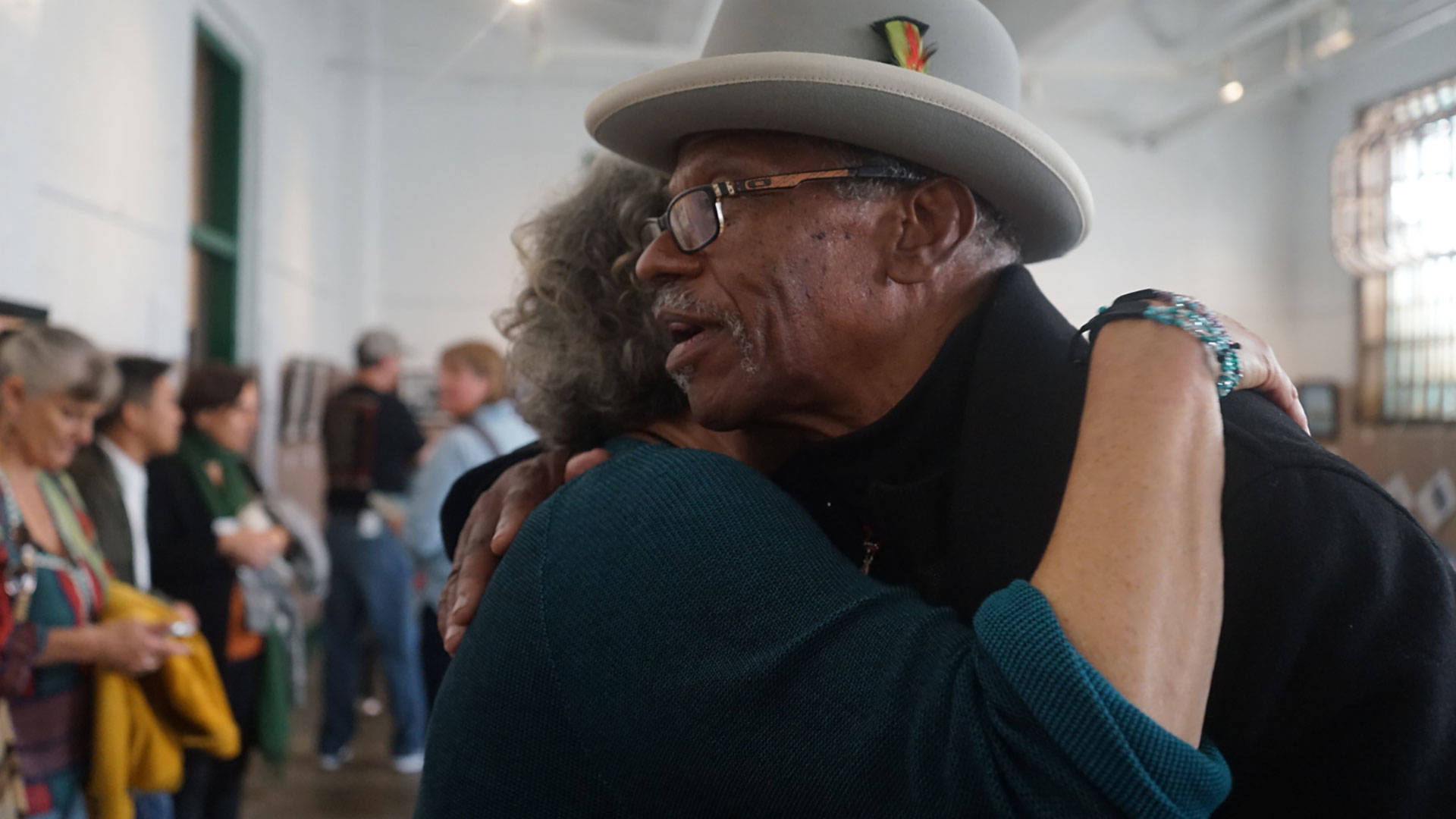 Watani Stiner visits Alcatraz State Prison in August. While incarcerated at San Quentin, Stiner took part in Brothers in Pens, a writing and art program. Pendarvis Harshaw