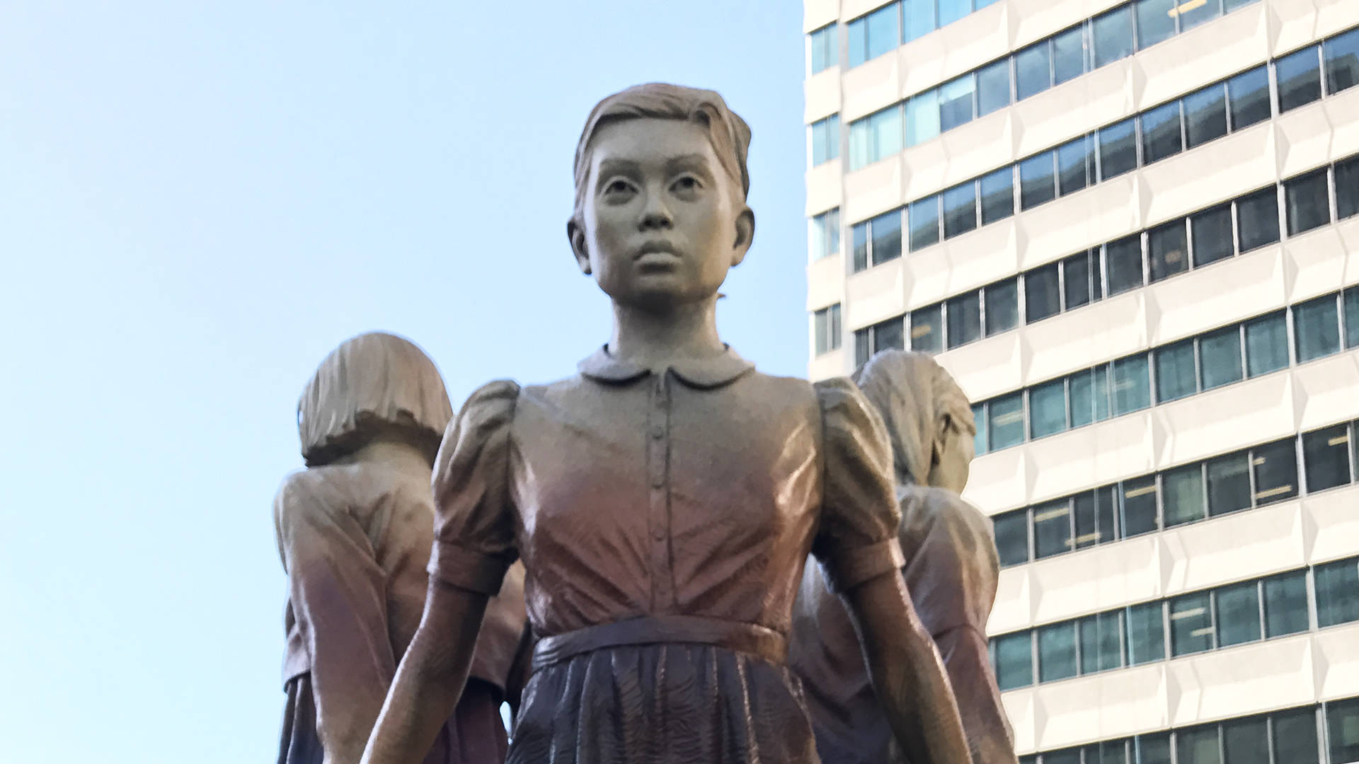 The Comfort Women memorial at St. Mary's Square in San Francisco Phyllis Kim