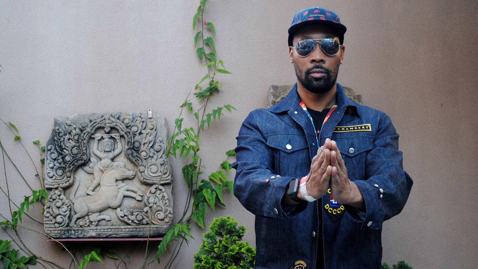 RZA at the launch party of his 36 Chambers fashion collection, which was inspired by an exhibit at San Francisco's Asian Art Museum.  Nastia Voynovskaya 