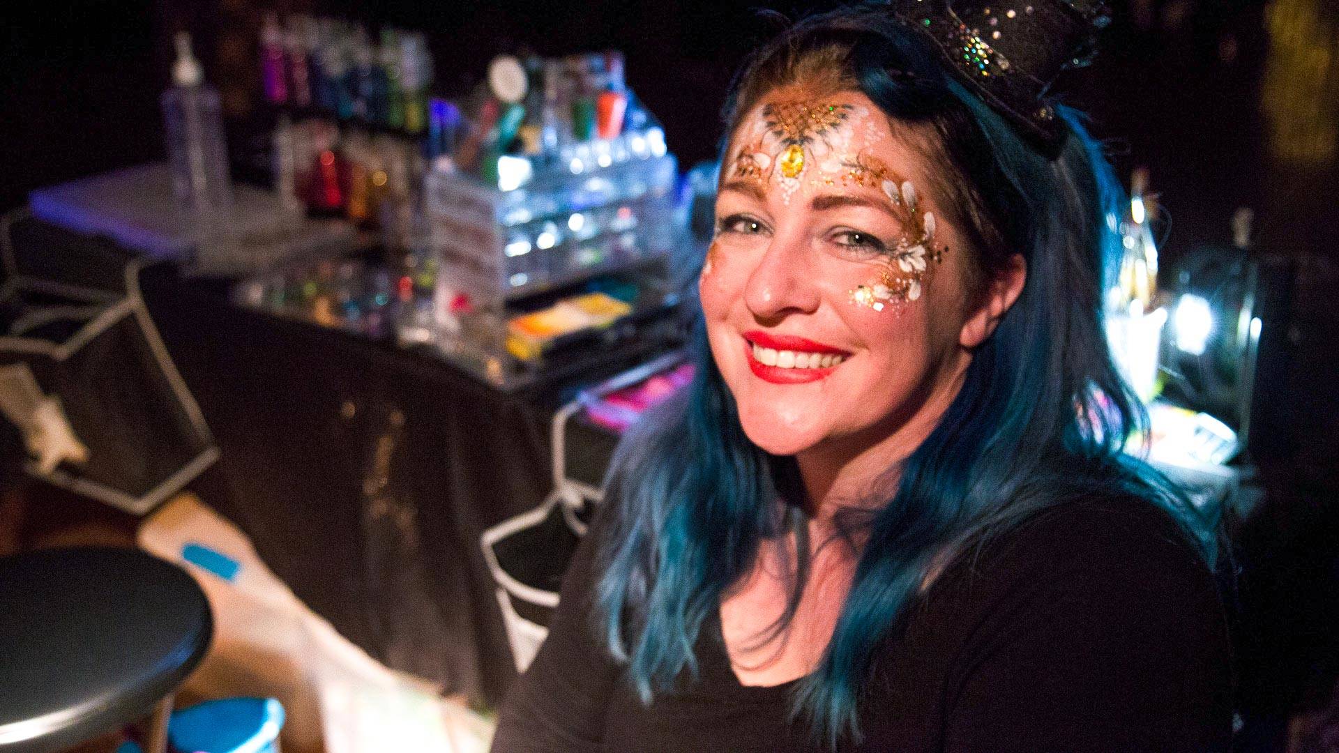 Clementine Lee ran her face-painting business out of her garage in Santa Rosa, painting faces at birthday parties and community events for years. Now, after the fire, she's unsure if she can stay in the city. Estefany Gonzales