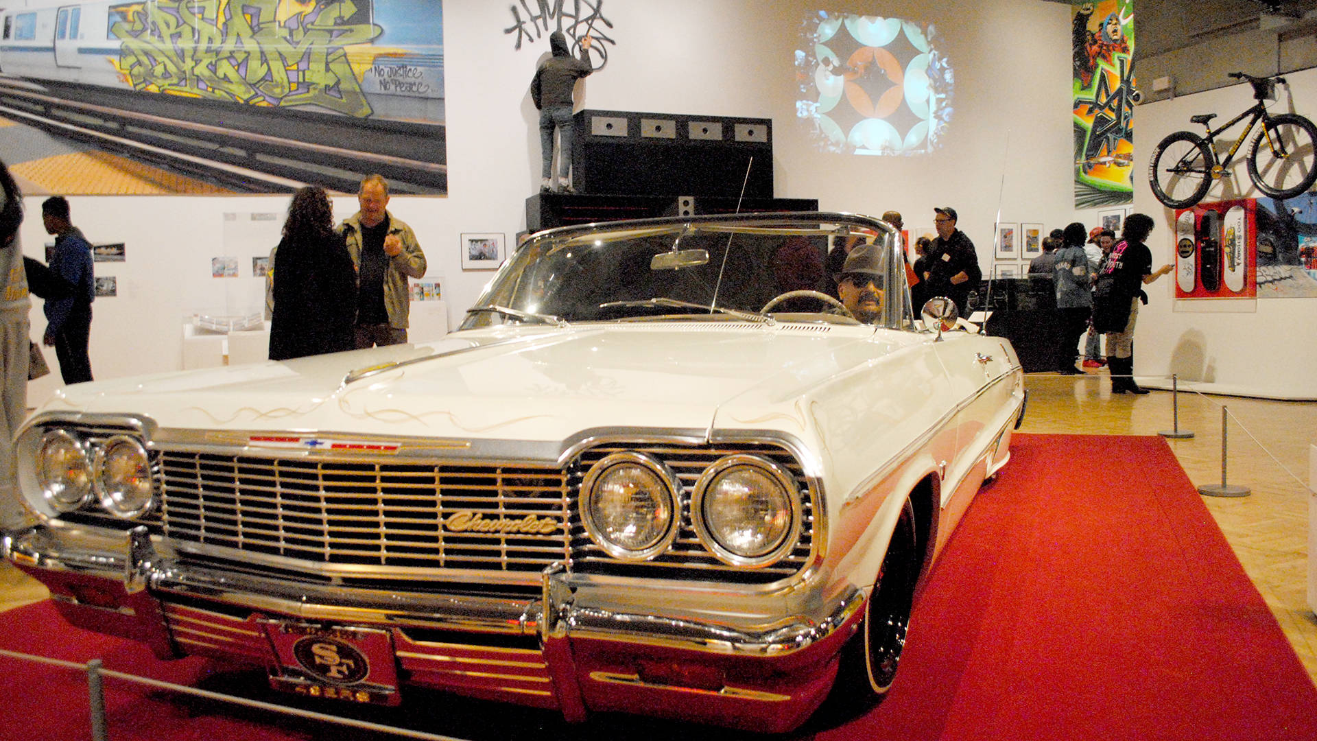 A lowrider in 'Respect: Hip-Hop Style &amp; Wisdom' at the Oakland Museum of California pays homage to West Coast car culture. Nastia Voynovskaya