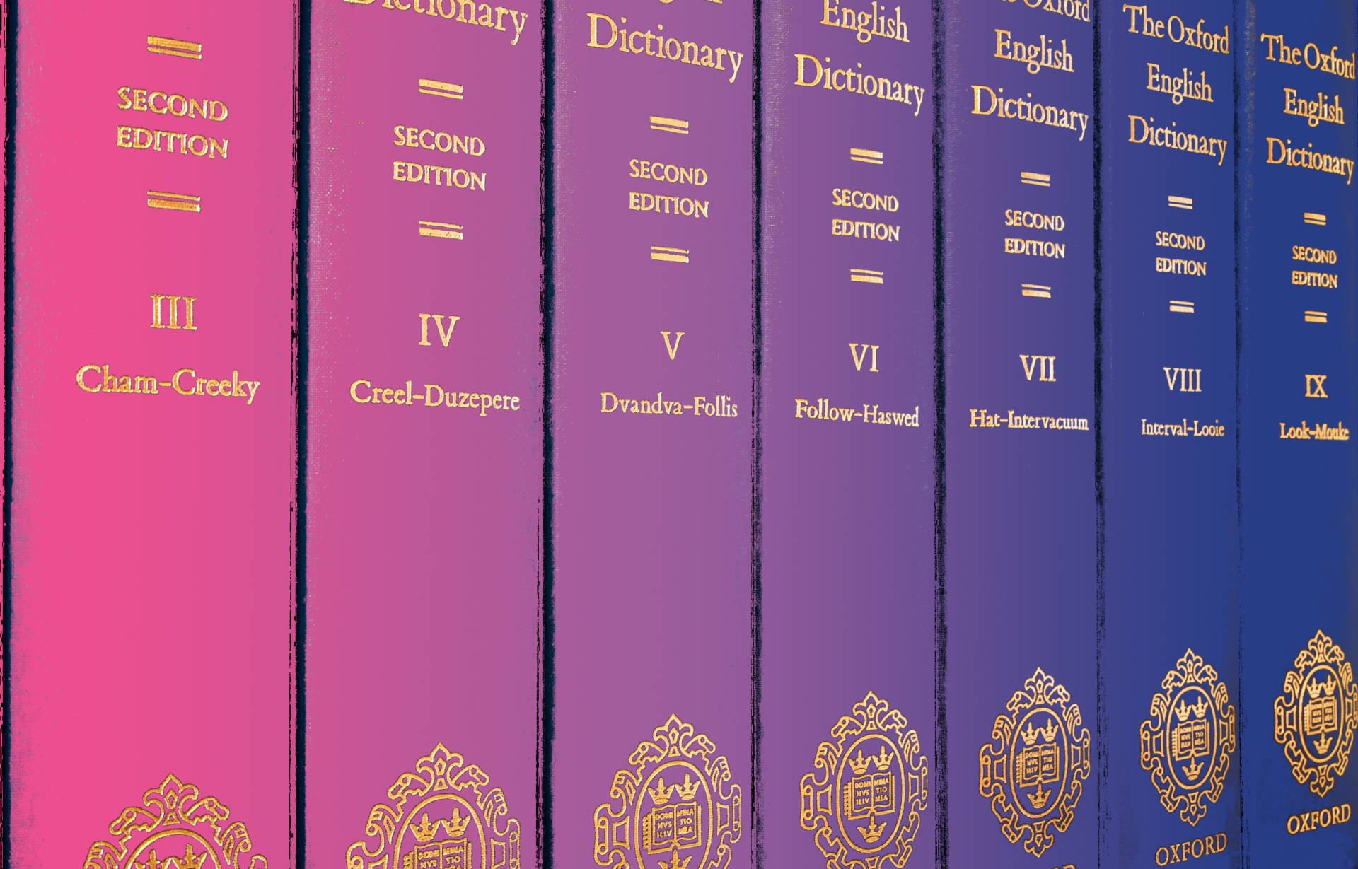 Photo collage by Ingrid Rojas Contreras. The Oxford English Dictionary. Wikimedia commons. 