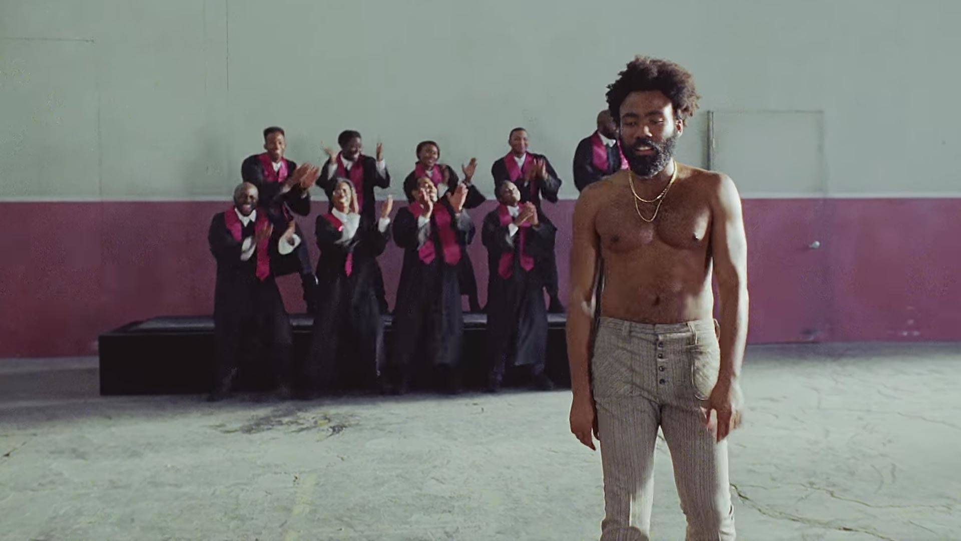 Childish Gambino, in a still from 'This Is America.'  Vevo