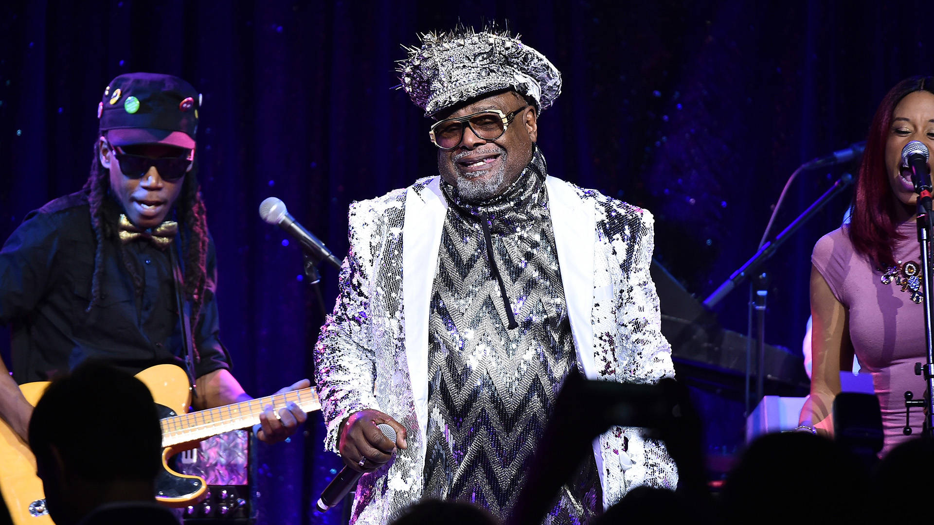George Clinton performs at the 2017 SESAC Pop Awards on April 13, 2017 in New York City.  Theo Wargo/Getty Images for SESAC