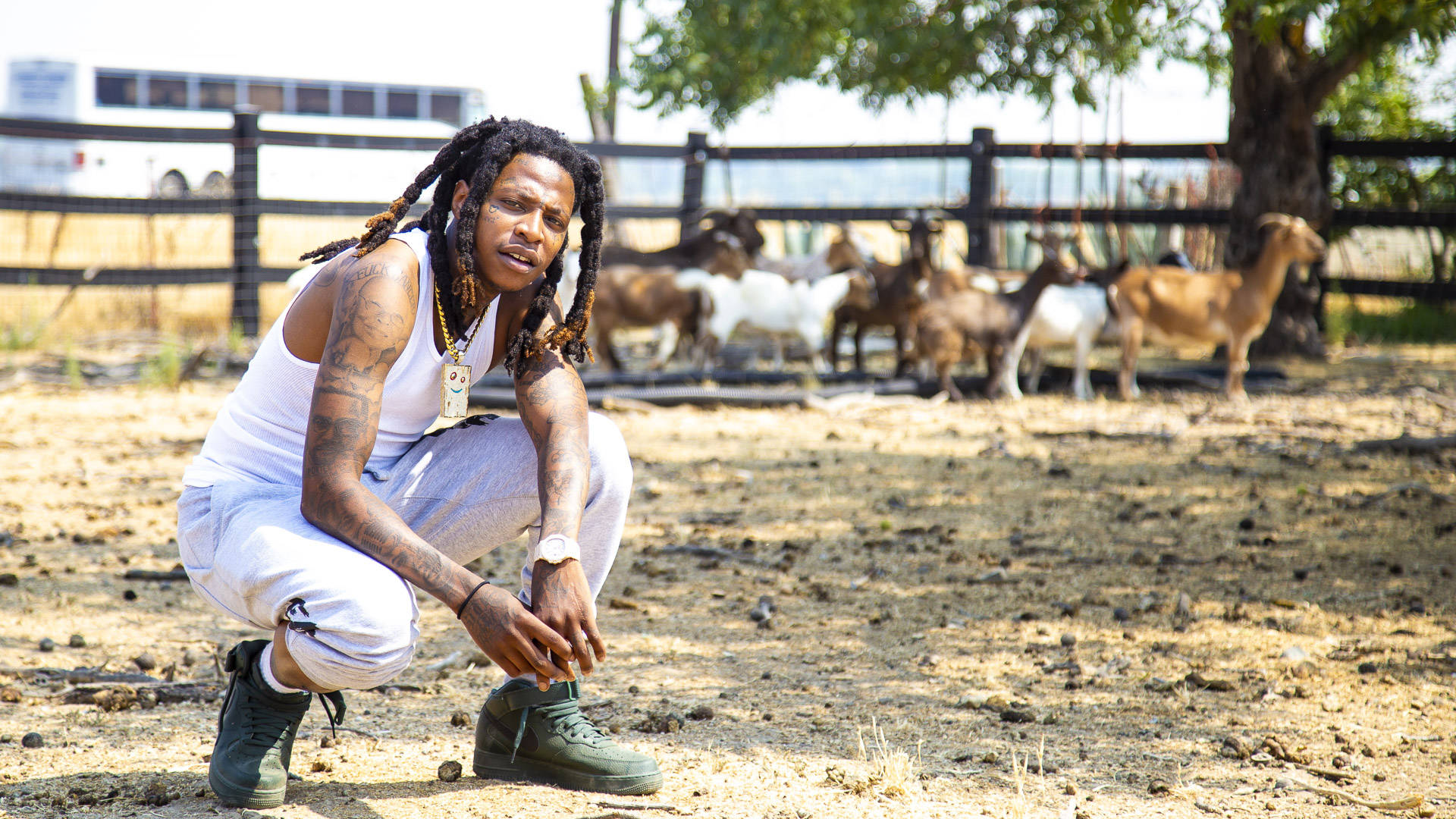 Among hay bales and baby goats, the Bay Area rap star discusses leaving Vallejo, police brutality and his new album, 'The Big Chang Theory.' Estefany Gonzalez