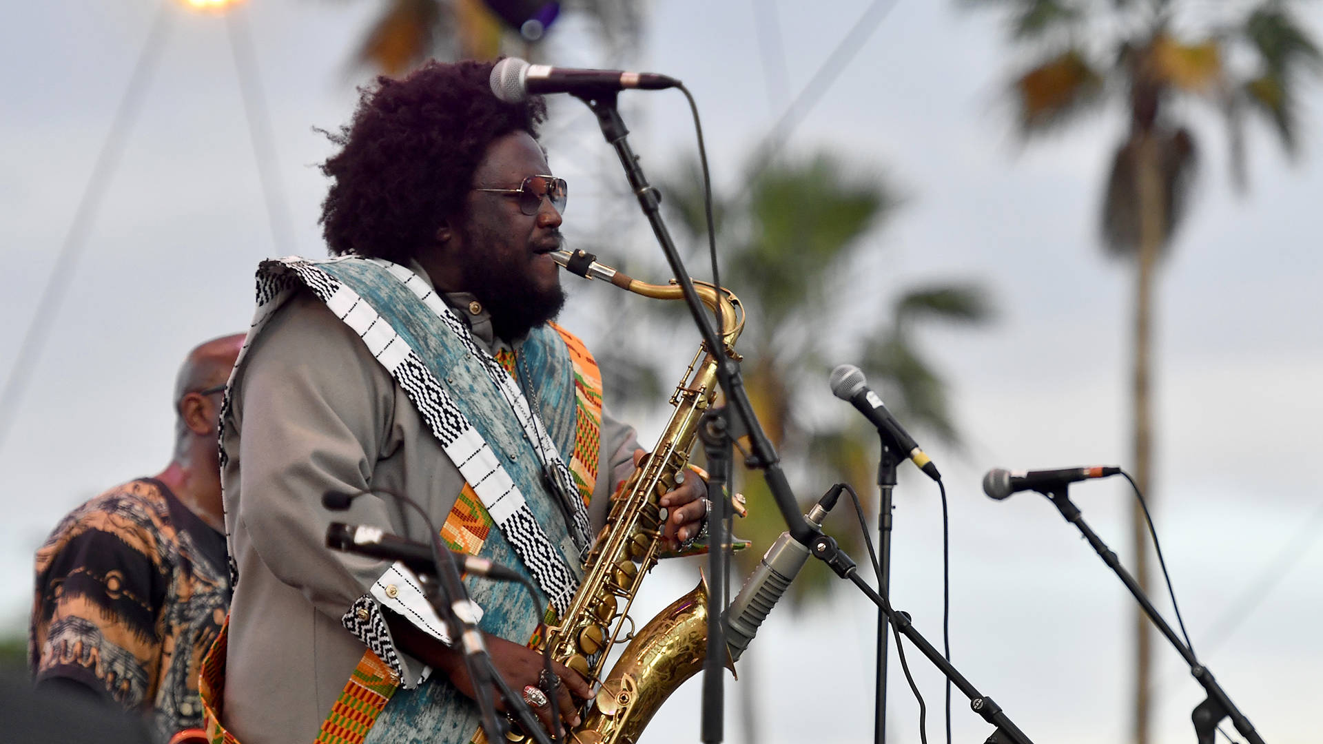 Kamasi Washington performs at the 2018 Coachella Valley Music and Arts Festival Weekend 1 at the Empire Polo Field on April 15, 2018 in Indio, California.   Frazer Harrison/Getty Images for Coachella