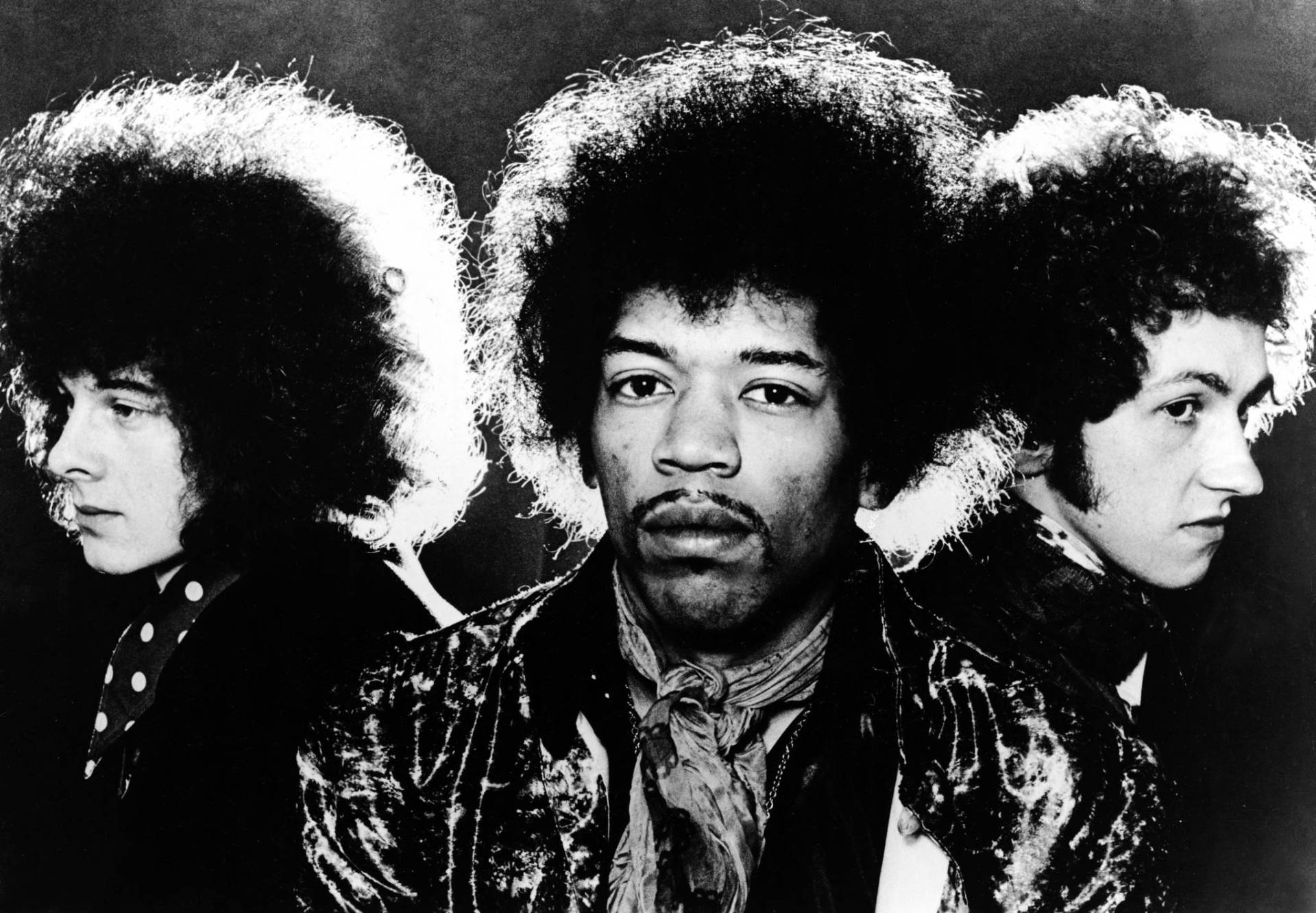 The Jimi Hendrix Experience in the late 1960s. Left to right: Noel Redding, Jimi Hendrix, Mitch Mitchell.
 Hulton Archive/Getty Images
