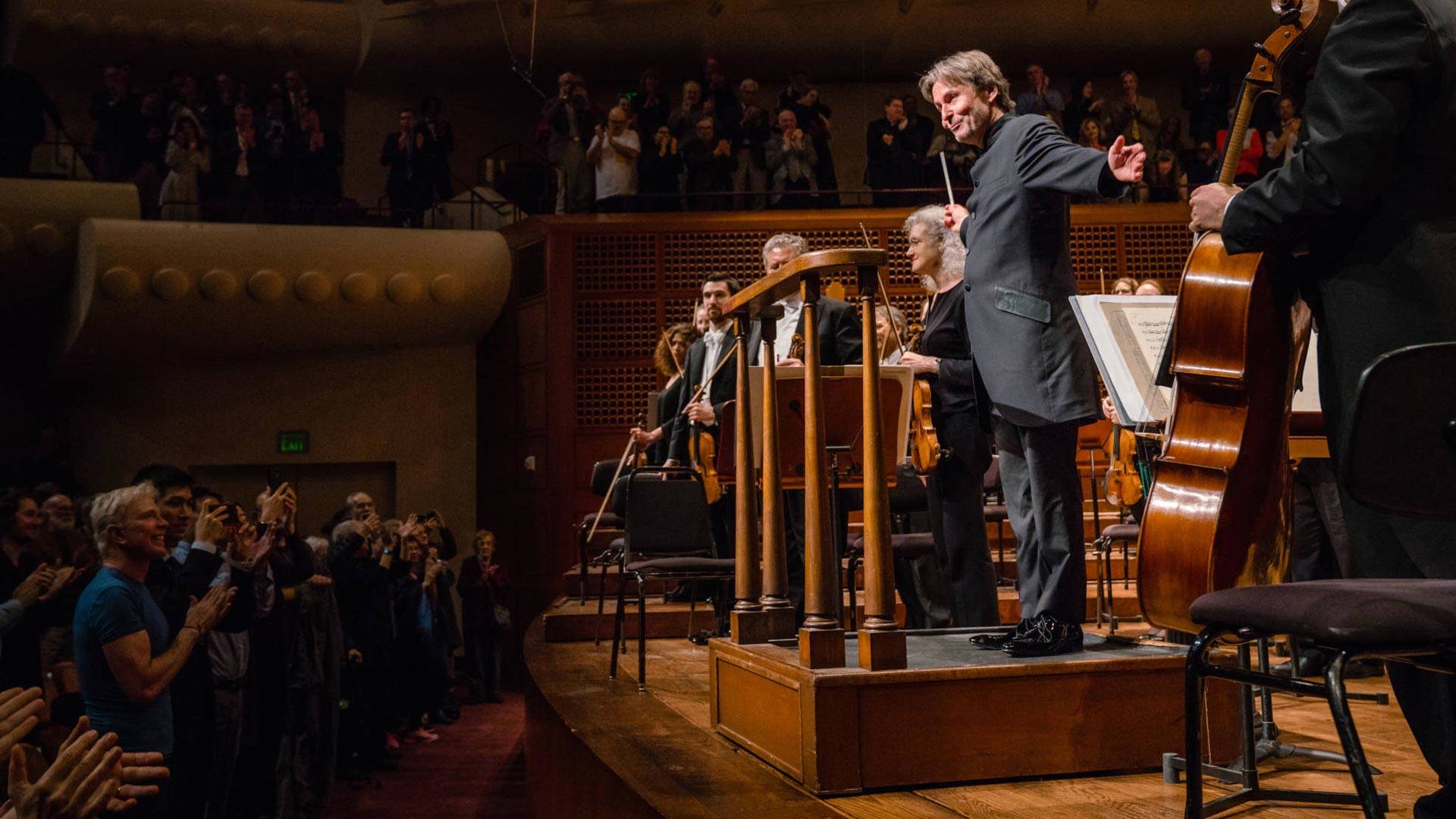 Esa-Pekka Salonen conducts the San Francisco Symphony on Jan. 18, 2019.
 Brandon Patoc/San Francisco Symphony