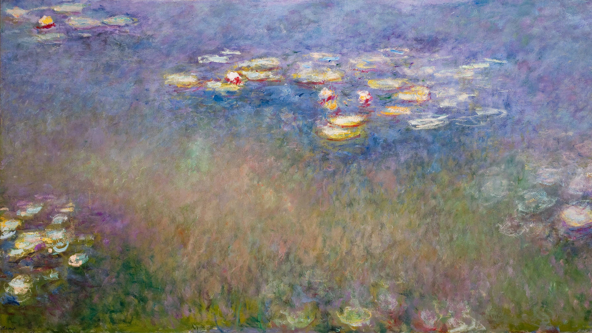 Claude Monet, 'Water Lilies (Agapanthus),' c. 1915-26. Courtesy of the Fine Arts Museums of San Francisco