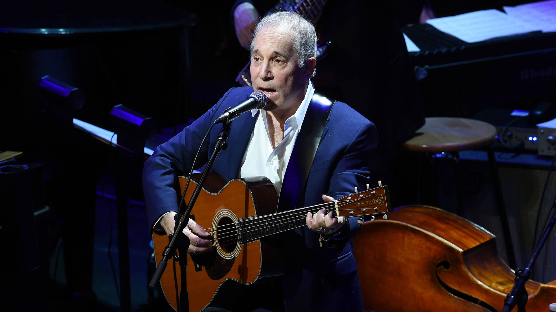 Paul Simon performs during The Nearness Of You Benefit Concert at Frederick P. Rose Hall, Jazz at Lincoln Center on January 20, 2015 in New York City.   Ilya S. Savenok/Getty Images