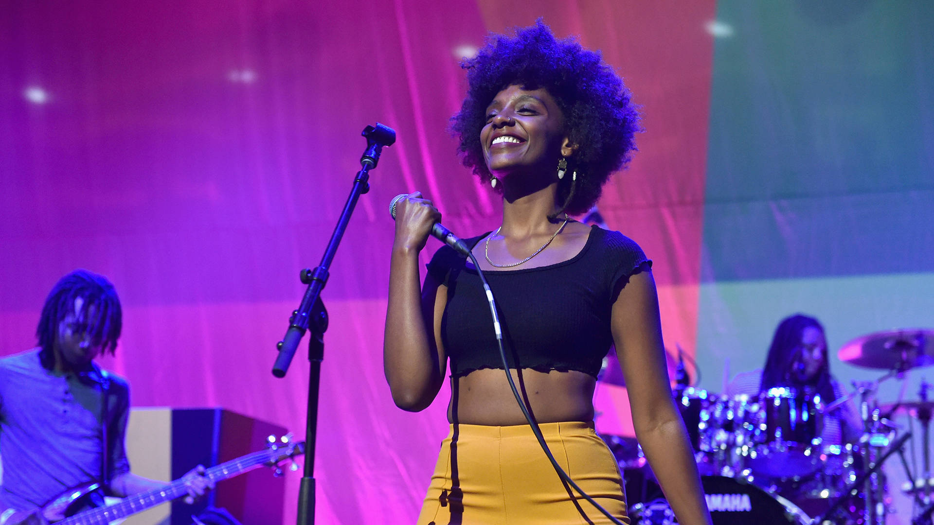 Mereba performs onstage during the 2018 BET Experience on June 23, 2018 in Los Angeles.  Aaron J. Thornton/Getty Images for BET
