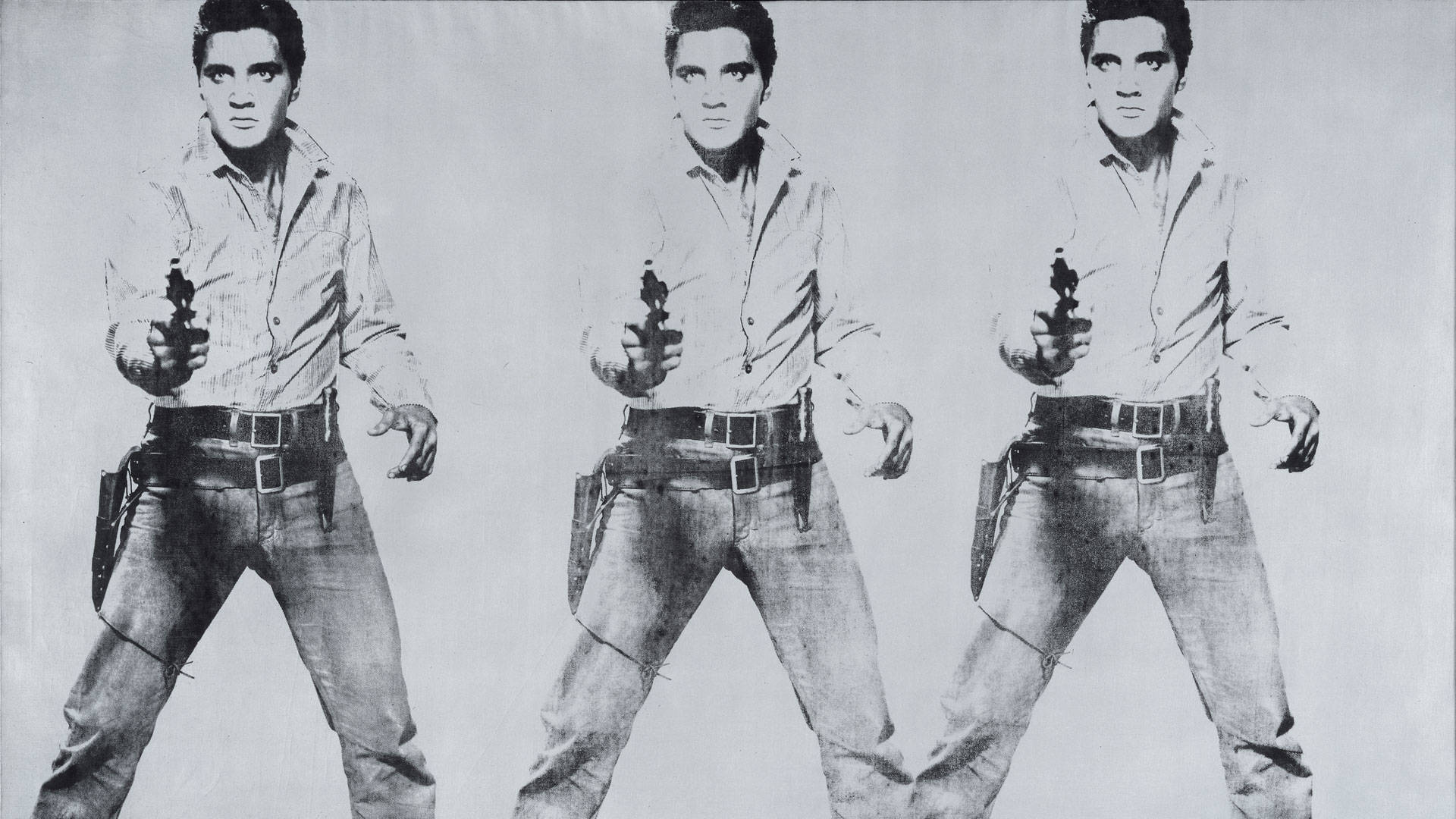 Andy Warhol, 'Triple Elvis [Ferus Type],' 1963. © The Andy Warhol Foundation for the Visual Arts, Inc. / Artists Rights Society (ARS) New York.