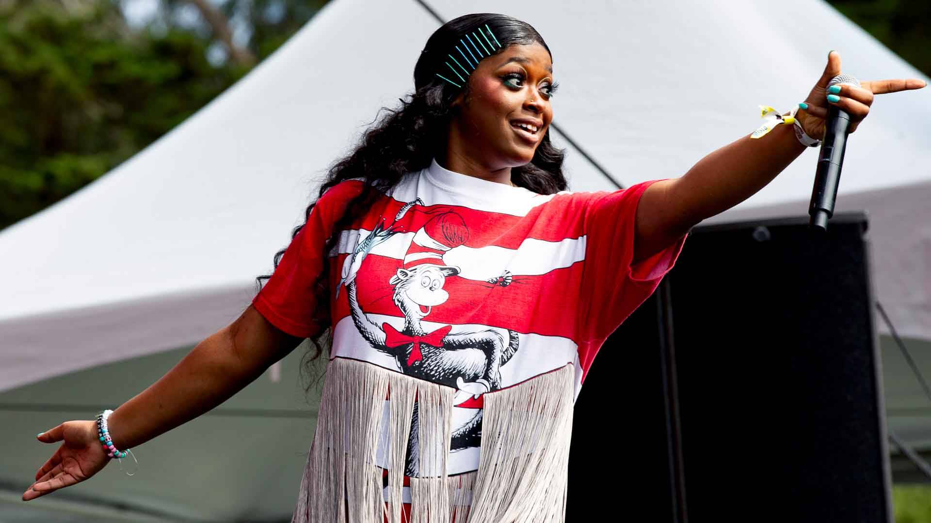 Tierra Whack performs at Outside Lands music festival in San Francisco, Aug. 10, 2019. Estefany Gonzalez
