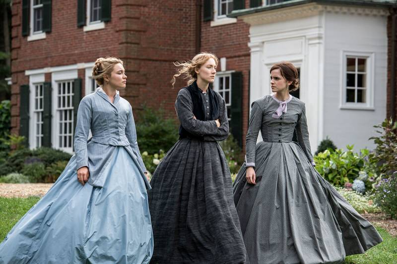 Florence Pugh, Saoirse Ronan and Emma Watson in Greta Gerwig’s “Little Women.”