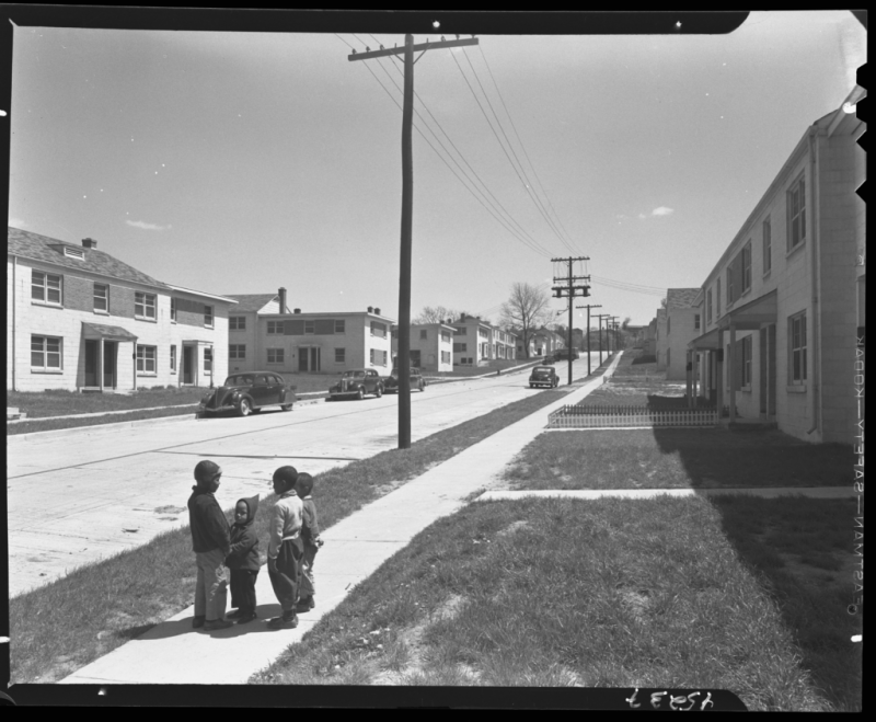 Children at Barry Farms Housing Development in April 1944. Gottscho-Schleisner, Inc., photographer. Photo courtesy of the Library of Congress.