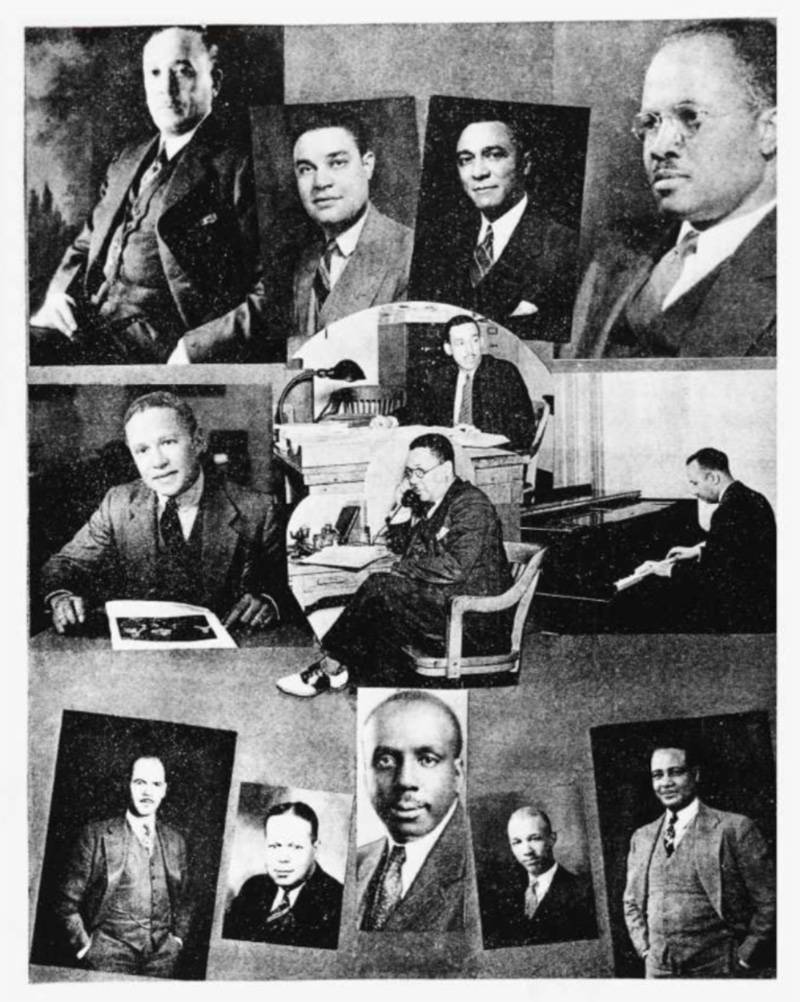 Dr. Leon A. Ransom (center) in the 1942 Howard University yearbook.