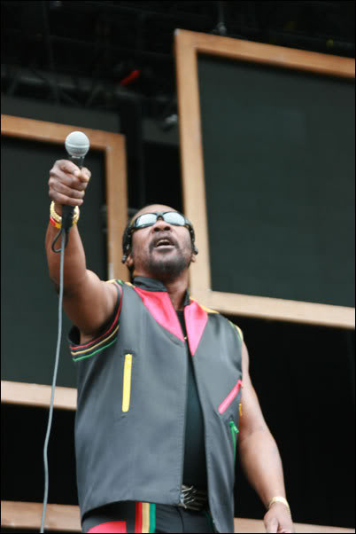Toots Hibbert performs at the very first Outside Lands festival in San Francisco, in 2008.