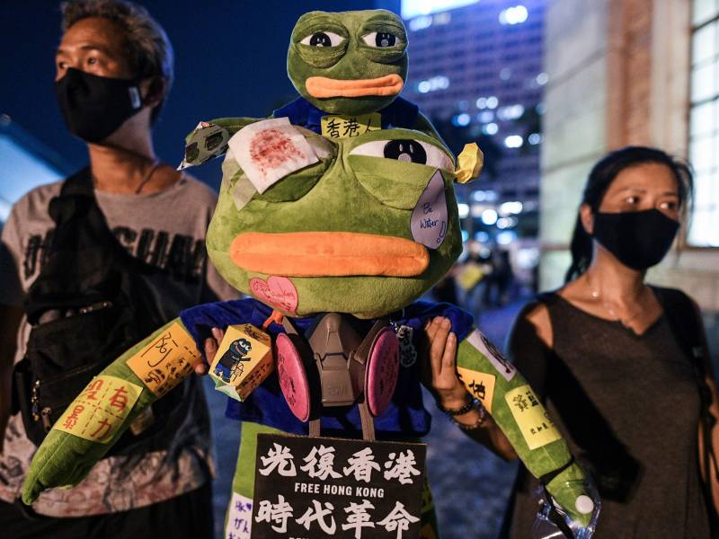 During the 2019 pro-democracy protests in Hong Kong, Pepe became a symbol of resistance.