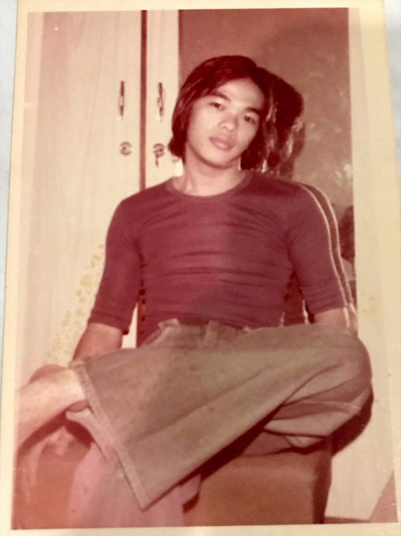 A portrait of young Wahyu Lo in Jakarta, in 1973.