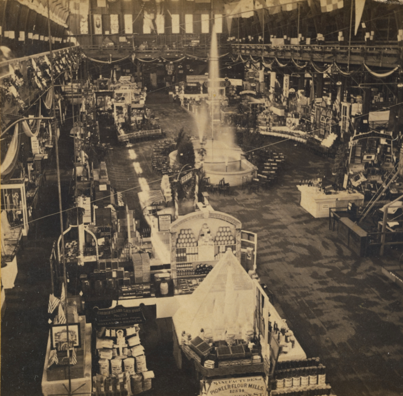 The 1867 Mechanics Institute Fair in San Francisco. Photograph by Carleton Watkins.