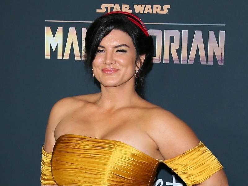 Gina Carano attends the premiere of Disney+'s "The Mandalorian."