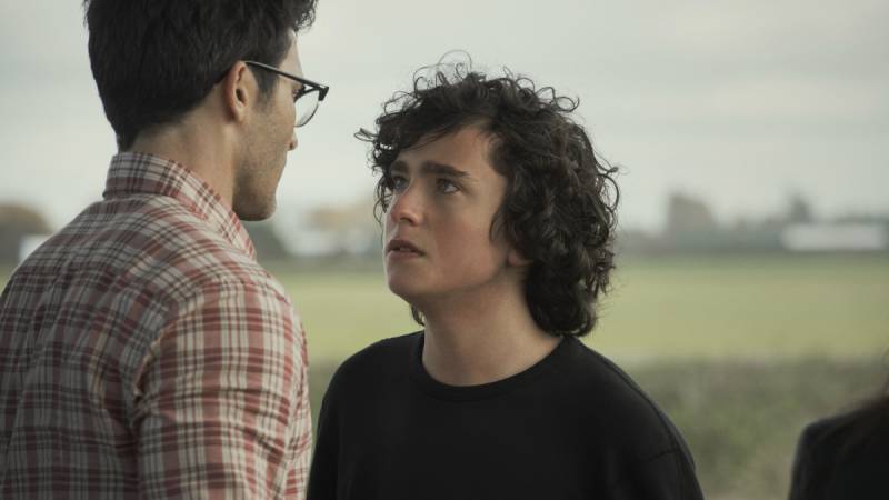 Clark Kent has a tense moment with his son Jordan in the CW's new 'Superman & Lois.'