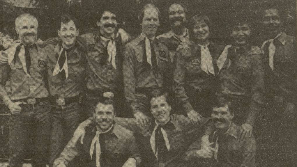 The Foggy City Dancers in a Jan. 31, 1985 issue of 'Bay Area Reporter.' BAR Media, Inc.