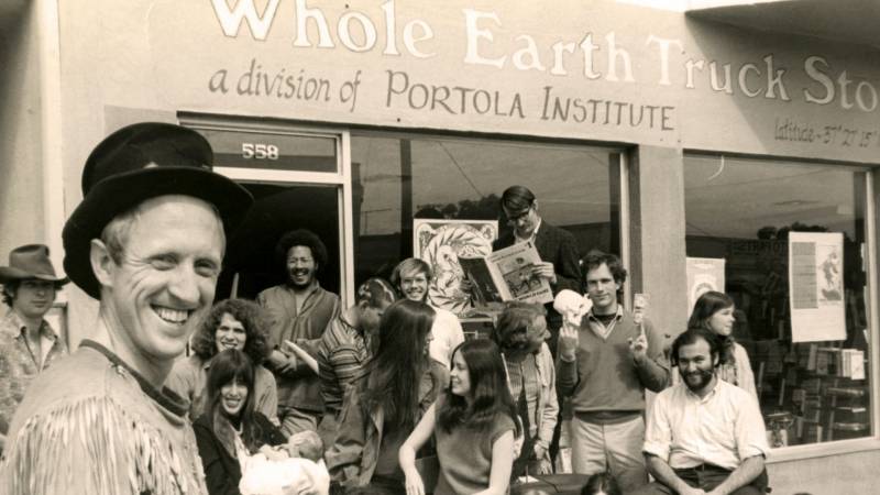 Stewart Brand (foreground, left) is the subject of 'We Are As Gods.'