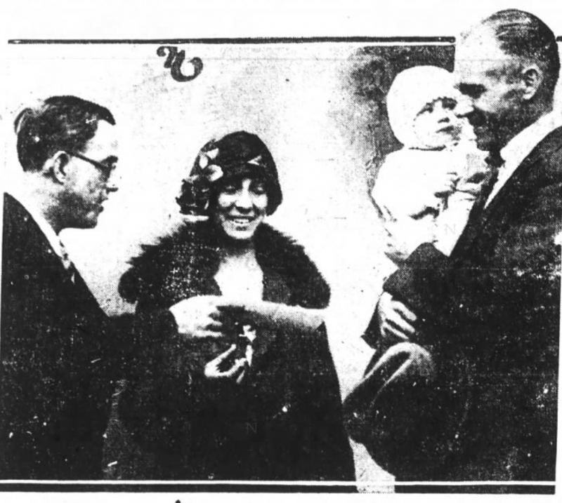 The Nicholson family, as seen in the 'Oakland Tribune' on Nov. 28, 1925.