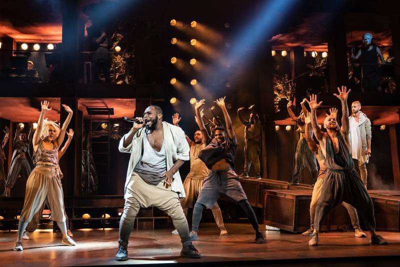 Eric A. Lewis and the company of the North American Tour of 'Jesus Christ Superstar.'