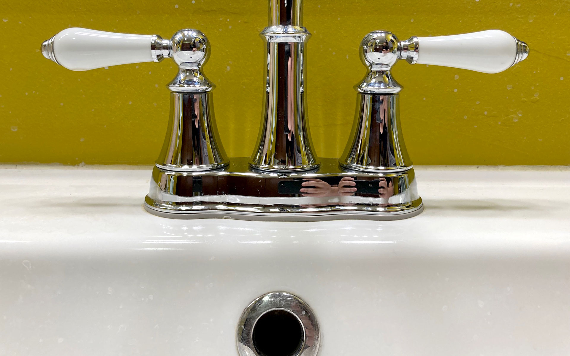 a chrome-plated nickel faucet