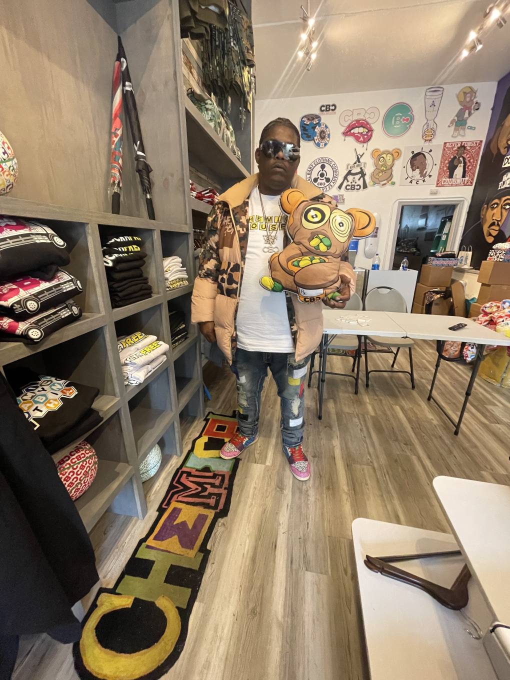 San Francisco hip-hop legend Cellski, at his boutique clothing store in Lakeview.