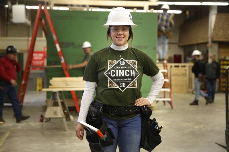 Lisa Alaniz is taking construction classes at Texas State Technical College.