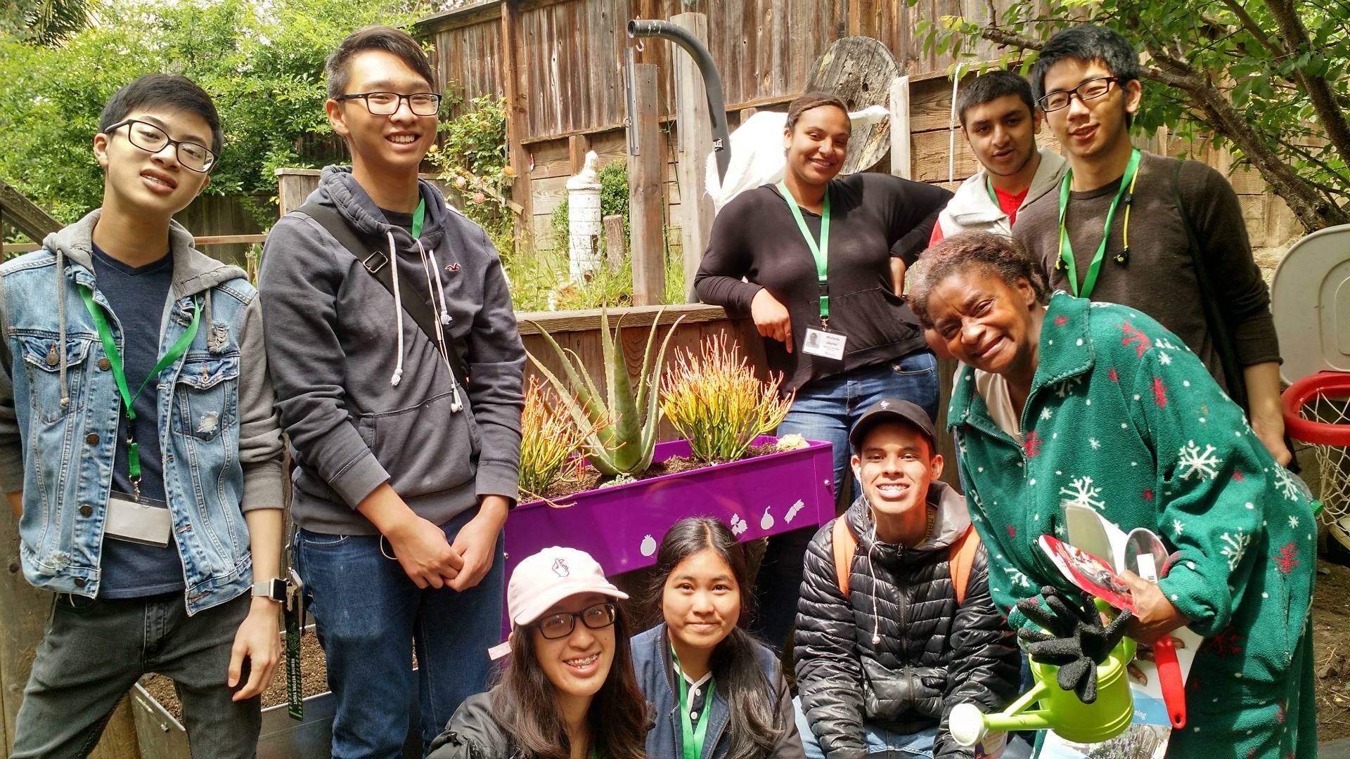 Participants in CommunityGrows' BEETS teen entrepreneur program learn how to build and maintain gardens, as well as other career development skills.  CommunityGrows