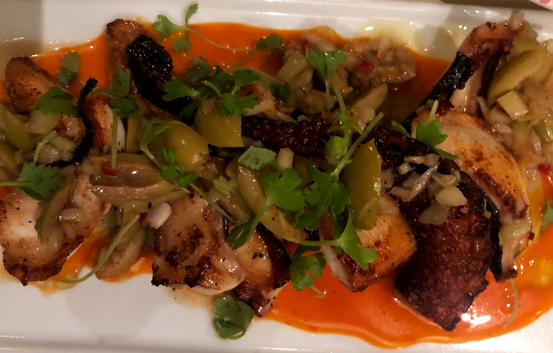 Octopus is a mainstay at Oakland restaurant Shakewell's Mediterranean inspired menu. 