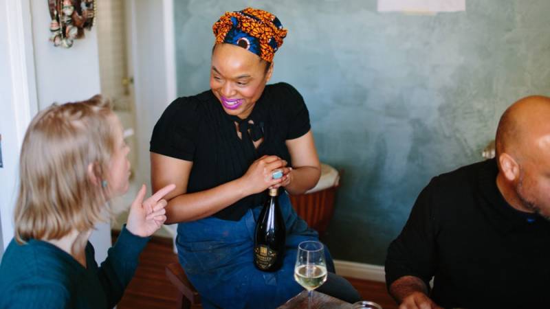 Monifa Dayo left Oakland—and her popular supper club get-togethers in the city—before the 2020 election.
