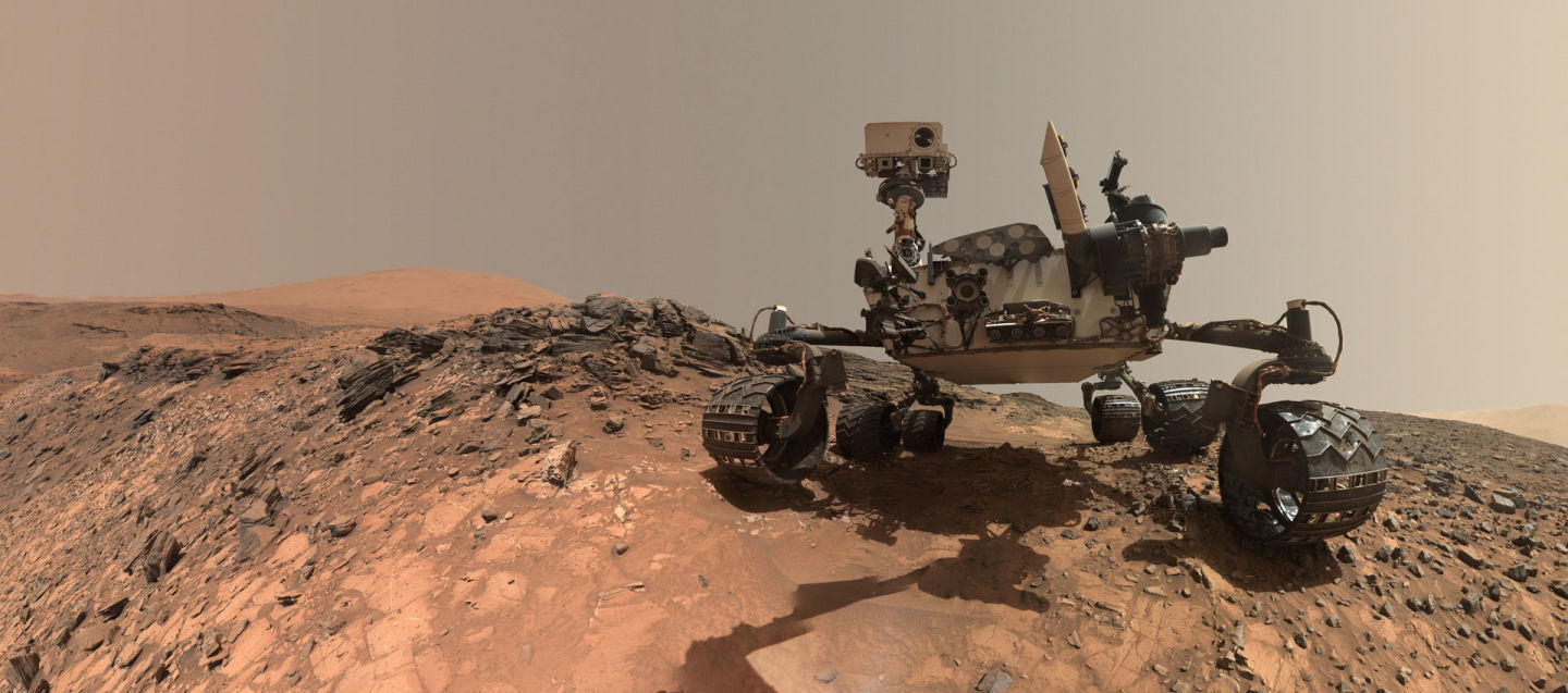 NASA's Curiosity rover takes a selfie on the surface of Mars. NASA/JPL-Caltech/MSSS