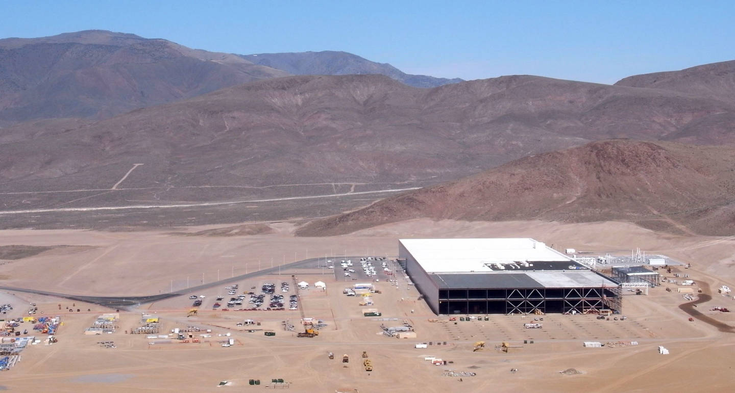 About 14 percent of the Gigfactory has been built so far. It’s expected to be one of the largest buildings on the planet. Tesla
